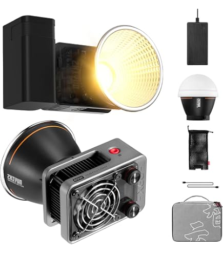 ZHIYUN MOLUS G200 COB LED Video Işığı 200W CCT 2700K-6500K Bowens